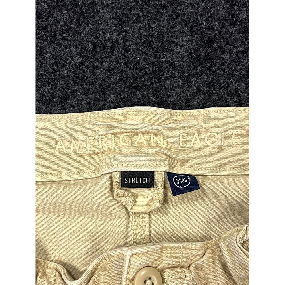 American Eagle Outfitters Cargo Pants Women 12 Khaki Straight Leg Utility Hiking - Picture 10 of 14